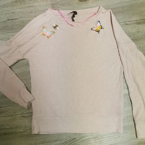 Worn twice, Betsey Johnson embroidered sweater, xs